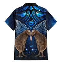 New Zealand Maori Matariki Family Matching Mermaid Dress and Hawaiian Shirt Hongi Kiwi Bird and Silver Fern LT03