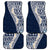 Hawaii Plumeria Tribal Vintage Car Mats Special Blue