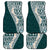 Hawaii Plumeria Tribal Vintage Car Mats Special Turquoise