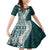 Hawaii Plumeria Tribal Vintage Family Matching Mermaid Dress and Hawaiian Shirt Special Turquoise
