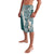 Hawaii Plumeria Tribal Vintage Lavalava Special Turquoise