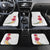 Hawaiian Plumeria and Hibiscus Car Mats White Mode