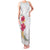 Hawaiian Plumeria and Hibiscus Family Matching Tank Maxi Dress and Hawaiian Shirt White Mode