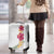 Hawaiian Plumeria and Hibiscus Luggage Cover White Mode