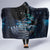 New Zealand Tui Bird Hooded Blanket Matariki Poetry Pattern Galaxy Style