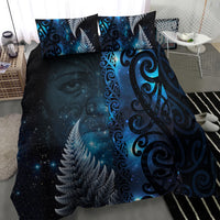 New Zealand Matariki Bedding Set The Tribal Maori Face and Silver Fern