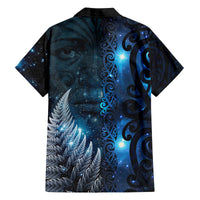 New Zealand Matariki Family Matching Off The Shoulder Long Sleeve Dress and Hawaiian Shirt The Tribal Maori Face and Silver Fern LT03 - Polynesian Pride