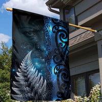 New Zealand Matariki Garden Flag The Tribal Maori Face and Silver Fern
