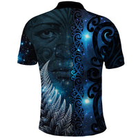 New Zealand Matariki Polo Shirt The Tribal Maori Face and Silver Fern