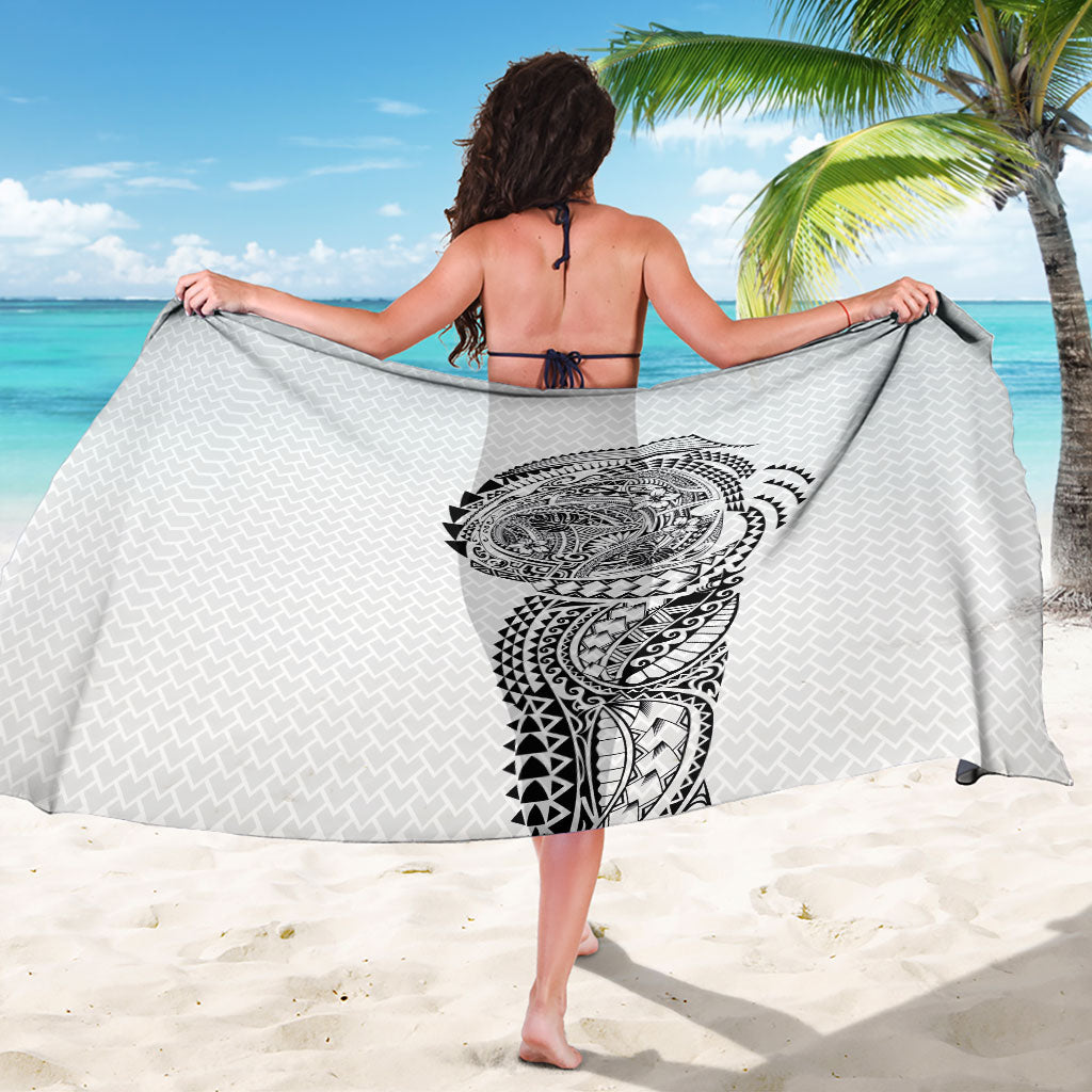 Hawaiian Traditional Tattoos Sarong Kakau Tribal Tropical Plant Motif White Color LT03 - Polynesian Pride