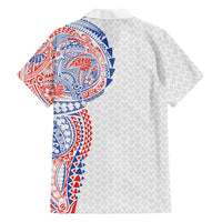 Hawaiian Traditional Tattoos Hawaiian Shirt Kakau Tribal Tropical Plant Motif Hawaii Flag Color Inspired LT03 - Polynesian Pride