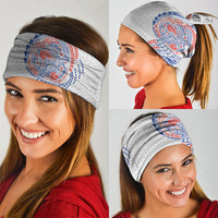 Hawaiian Traditional Tattoos Neck Gaiter Kakau Tribal Tropical Plant Motif Hawaii Flag Color Inspired LT03 - Polynesian Pride