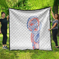 Hawaiian Traditional Tattoos Quilt Kakau Tribal Tropical Plant Motif Hawaii Flag Color Inspired LT03 - Polynesian Pride