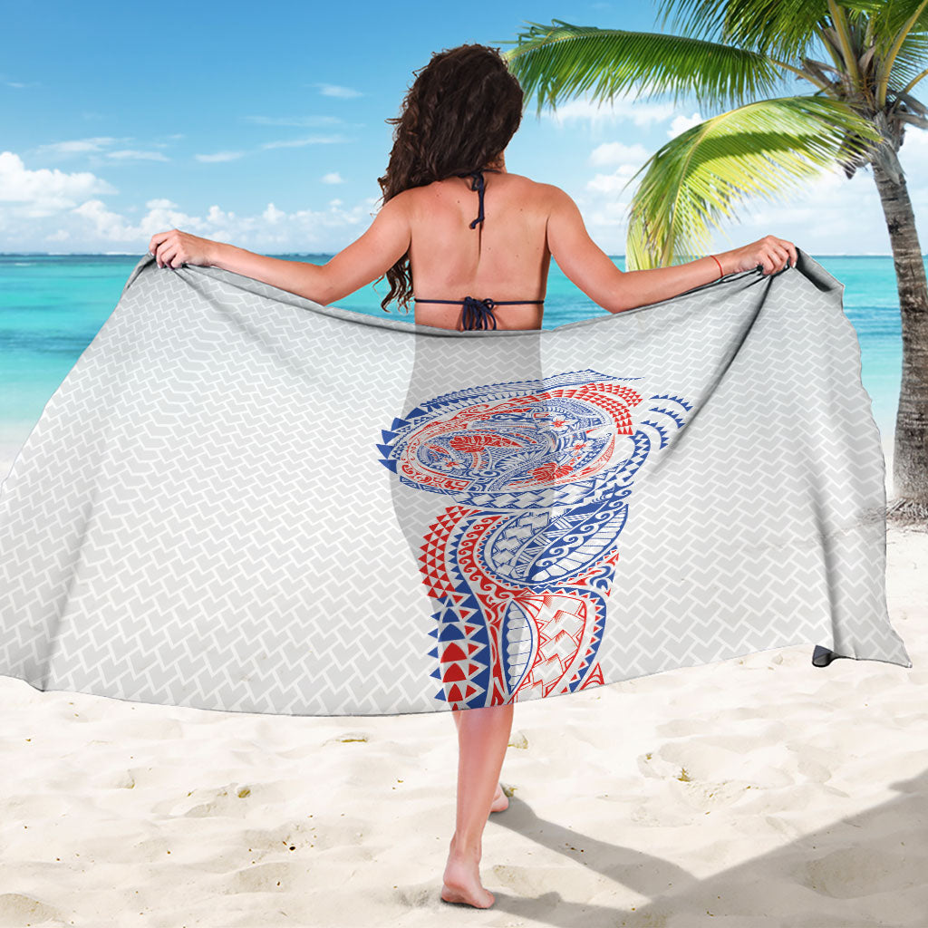 Hawaiian Traditional Tattoos Sarong Kakau Tribal Tropical Plant Motif Hawaii Flag Color Inspired LT03 - Polynesian Pride
