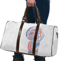Hawaiian Traditional Tattoos Travel Bag Kakau Tribal Tropical Plant Motif Hawaii Flag Color Inspired LT03 - Polynesian Pride
