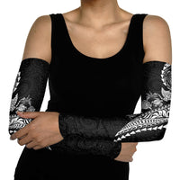 Hawaiian Kakau Tribal Sea Animals Tattoos Arm Sleeves Black Color
