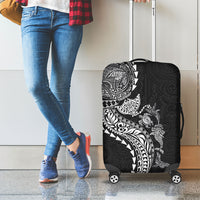Hawaiian Kakau Tribal Sea Animals Tattoos Luggage Cover Black Color