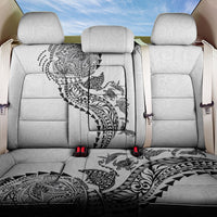 Hawaiian Kakau Tribal Sea Animals Tattoos Back Car Seat Cover White Color