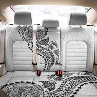 Hawaiian Kakau Tribal Sea Animals Tattoos Back Car Seat Cover White Color