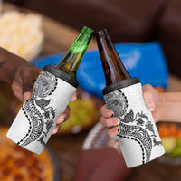 Hawaiian Kakau Tribal Sea Animals Tattoos 4 in 1 Can Cooler Tumbler White Color LT03 - Polynesian Pride