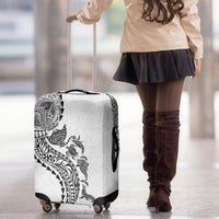 Hawaiian Kakau Tribal Sea Animals Tattoos Luggage Cover White Color