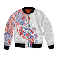 Hawaiian Kakau Tribal Sea Animals Tattoos Bomber Jacket Hawaii Flag Color Inspired