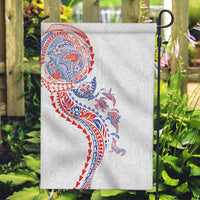 Hawaiian Kakau Tribal Sea Animals Tattoos Garden Flag Hawaii Flag Color Inspired LT03 Garden Flag Multicolor - Polynesian Pride