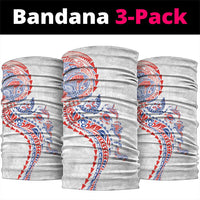 Hawaiian Kakau Tribal Sea Animals Tattoos Neck Gaiter Hawaii Flag Color Inspired