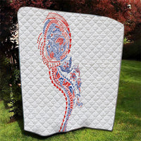 Hawaiian Kakau Tribal Sea Animals Tattoos Quilt Hawaii Flag Color Inspired