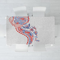 Hawaiian Kakau Tribal Sea Animals Tattoos Tablecloth Hawaii Flag Color Inspired