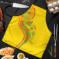 Hawaiian Kakau Tribal Sea Animals Tattoos Apron Kanaka Maoli Flag Color Inspired LT03 Multicolor - Polynesian Pride