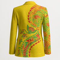 Hawaiian Kakau Tribal Sea Animals Tattoos Blazer Kanaka Maoli Flag Color Inspired LT03 - Polynesian Pride