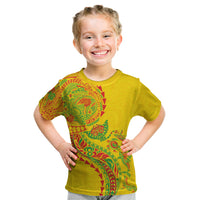 Hawaiian Kakau Tribal Sea Animals Tattoos Kid T Shirt Kanaka Maoli Flag Color Inspired LT03 Multicolor - Polynesian Pride