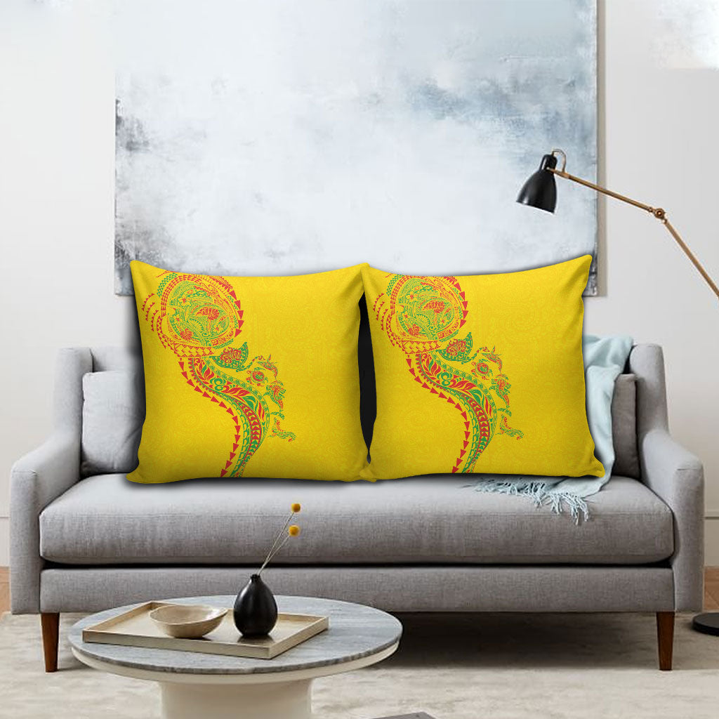 Hawaiian Kakau Tribal Sea Animals Tattoos Pillow Cover Kanaka Maoli Flag Color Inspired LT03 - Polynesian Pride