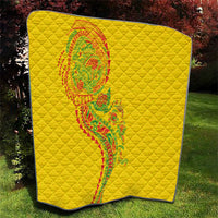 Hawaiian Kakau Tribal Sea Animals Tattoos Quilt Kanaka Maoli Flag Color Inspired LT03 - Polynesian Pride
