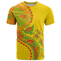 Hawaiian Kakau Tribal Sea Animals Tattoos T Shirt Kanaka Maoli Flag Color Inspired