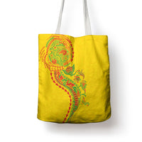 Hawaiian Kakau Tribal Sea Animals Tattoos Tote Bag Kanaka Maoli Flag Color Inspired LT03 - Polynesian Pride