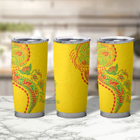 Hawaiian Kakau Tribal Sea Animals Tattoos Tumbler Cup Kanaka Maoli Flag Color Inspired