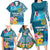 Personalised Tuvalu Independence Day Family Matching Long Sleeve Bodycon Dress and Hawaiian Shirt Tuvaluan Tribal Flag Style