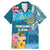 Personalised Tuvalu Independence Day Family Matching Mermaid Dress and Hawaiian Shirt Tuvaluan Tribal Flag Style