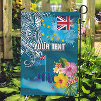 Personalised Tuvalu Independence Day Garden Flag Tuvaluan Tribal Flag Style