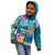 Personalised Tuvalu Independence Day Kid Hoodie Tuvaluan Tribal Flag Style