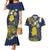 Niue Independence Day Couples Matching Mermaid Dress and Hawaiian Shirt Hiapo Pattern Fiti Pua and Uga