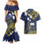 Niue Independence Day Couples Matching Mermaid Dress and Hawaiian Shirt Hiapo Pattern Fiti Pua and Uga