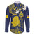 Niue Independence Day Family Matching Long Sleeve Bodycon Dress and Hawaiian Shirt Hiapo Pattern Fiti Pua and Uga