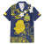 Niue Independence Day Family Matching Mermaid Dress and Hawaiian Shirt Hiapo Pattern Fiti Pua and Uga