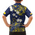 Niue Independence Day Family Matching Puletasi and Hawaiian Shirt Hiapo Pattern Fiti Pua and Uga