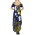 Niue Independence Day Family Matching Summer Maxi Dress and Hawaiian Shirt Hiapo Pattern Fiti Pua and Uga