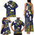 Niue Independence Day Family Matching Tank Maxi Dress and Hawaiian Shirt Hiapo Pattern Fiti Pua and Uga