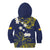 Niue Independence Day Kid Hoodie Hiapo Pattern Fiti Pua and Uga